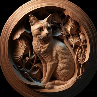 3D model Snowshoe cat (STL)